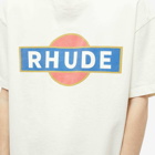 Rhude Men's Vintage Racer Logo T-Shirt in Vtg White