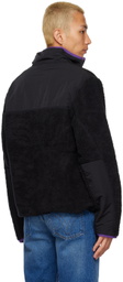 AMI Paris Black Ami De Coeur Jacket