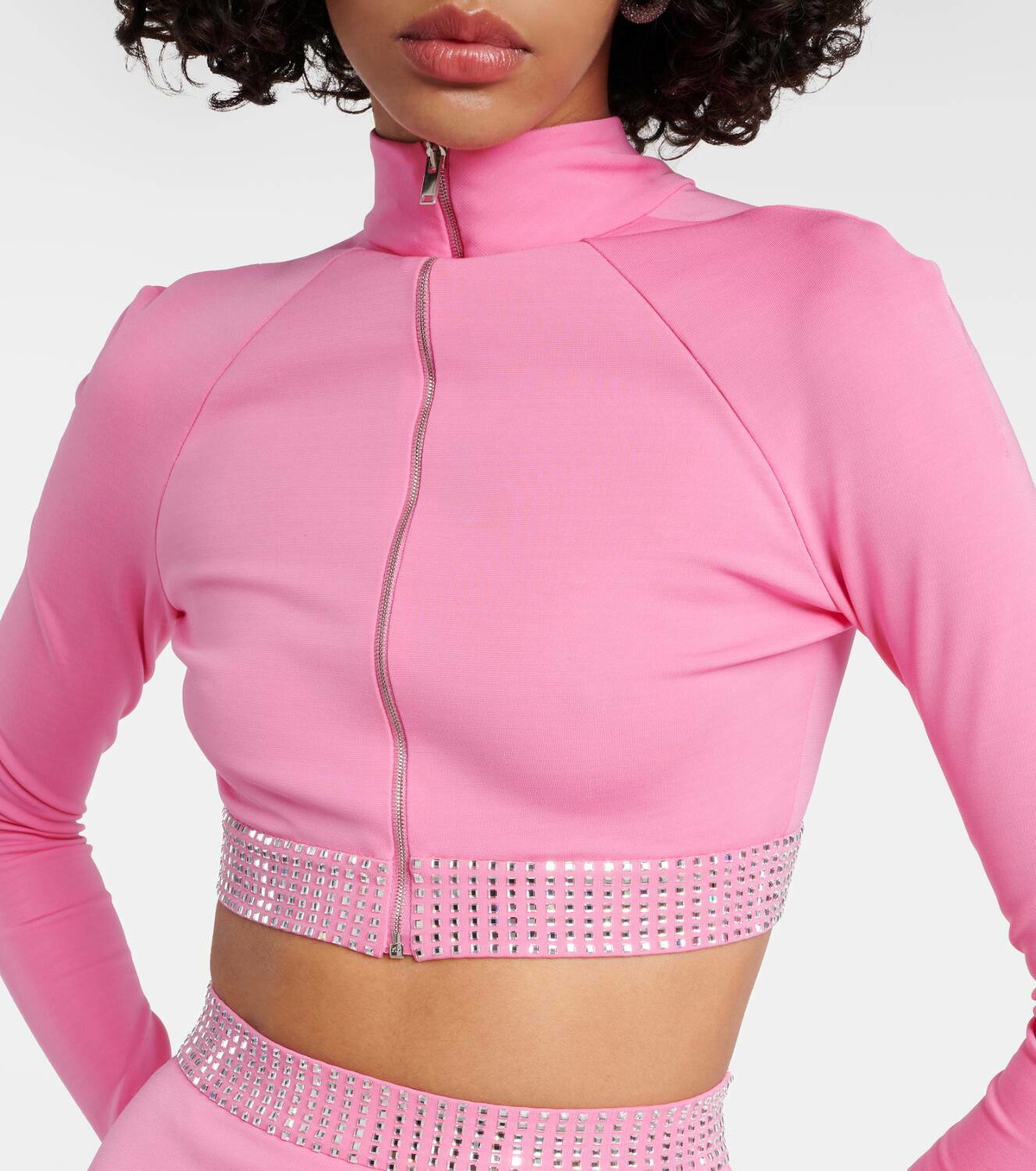 David Koma Embellished crop top David Koma