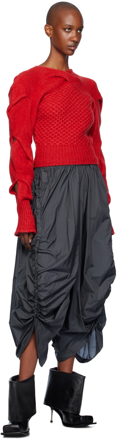 Kiko Kostadinov Red Dendra Sweater