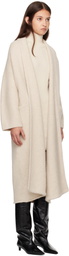 Lauren Manoogian Off-White Long Shawl Cardigan