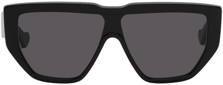 Photo: Gucci Black Rectangular Sunglasses