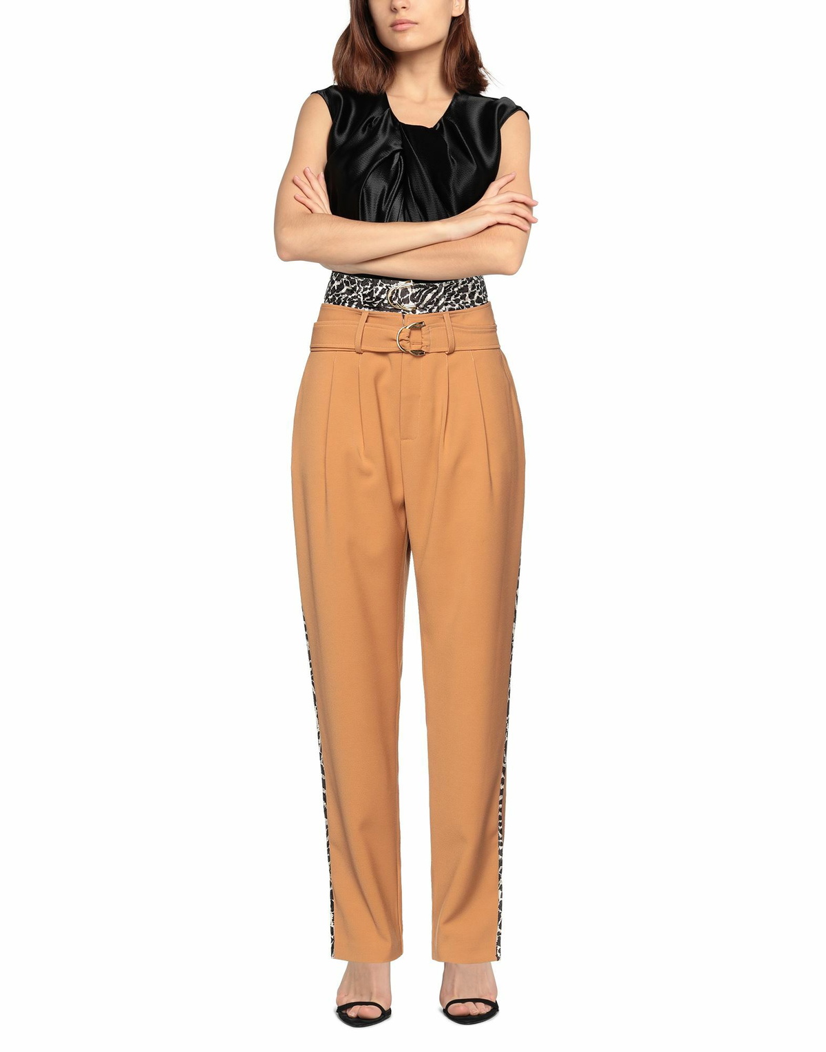 Manila Grace Womens Pants Camel