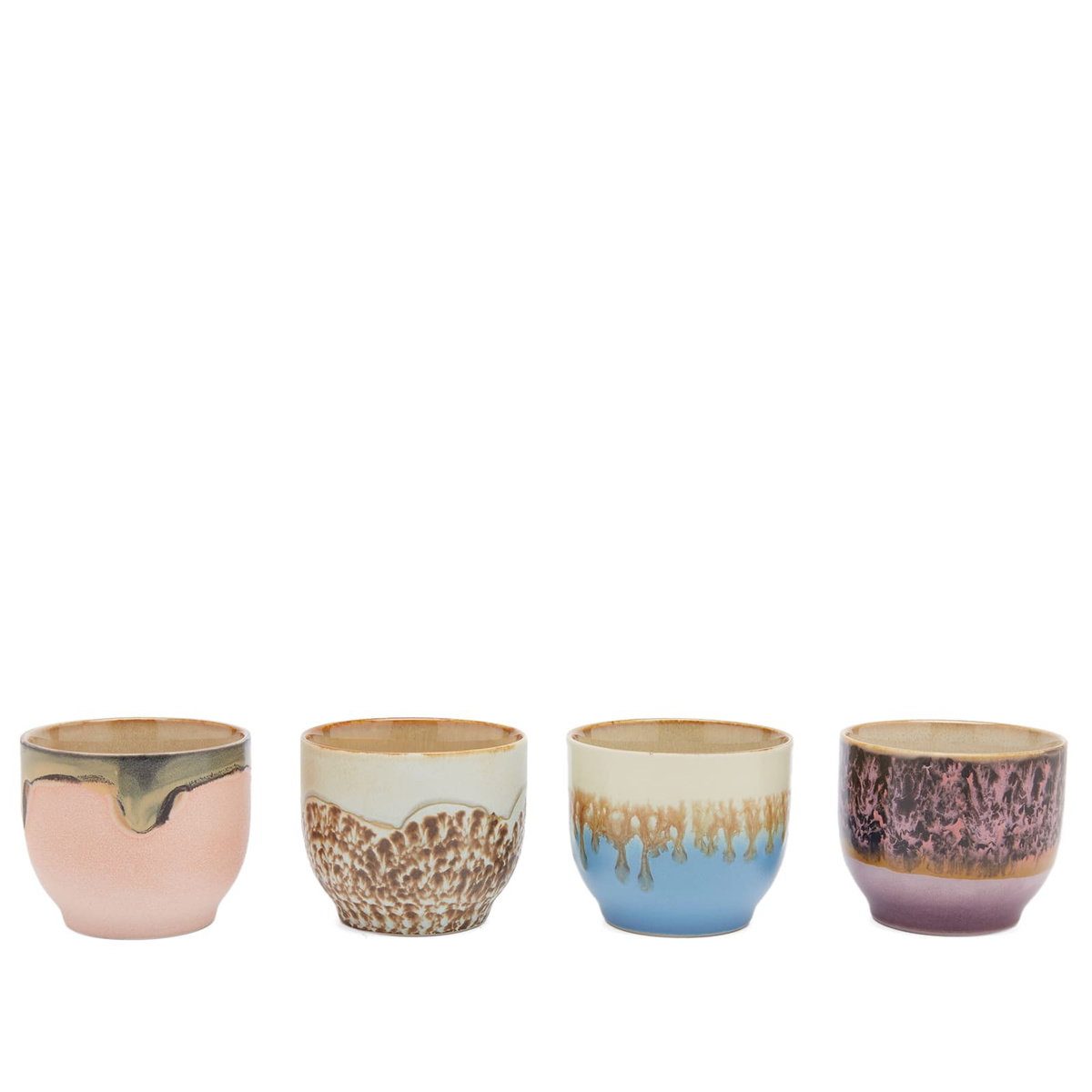HKLiving Café Cups - Set of 4 in Lagoon 