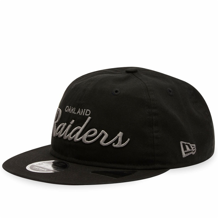 Photo: New Era Las Vegas Raiders 9Fifty Adjustable Cap in Black