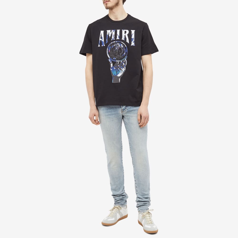 AMIRI Men's Long Sleeve Crystal Ball T-Shirt in Black Amiri