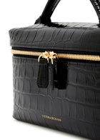 Victoria Beckham Vanity Crocodile-effect Glossed Leather Cross-body bag - Black - One Size