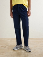 Aimé Leon Dore - Straight-Leg Pleated Cotton Trousers - Blue