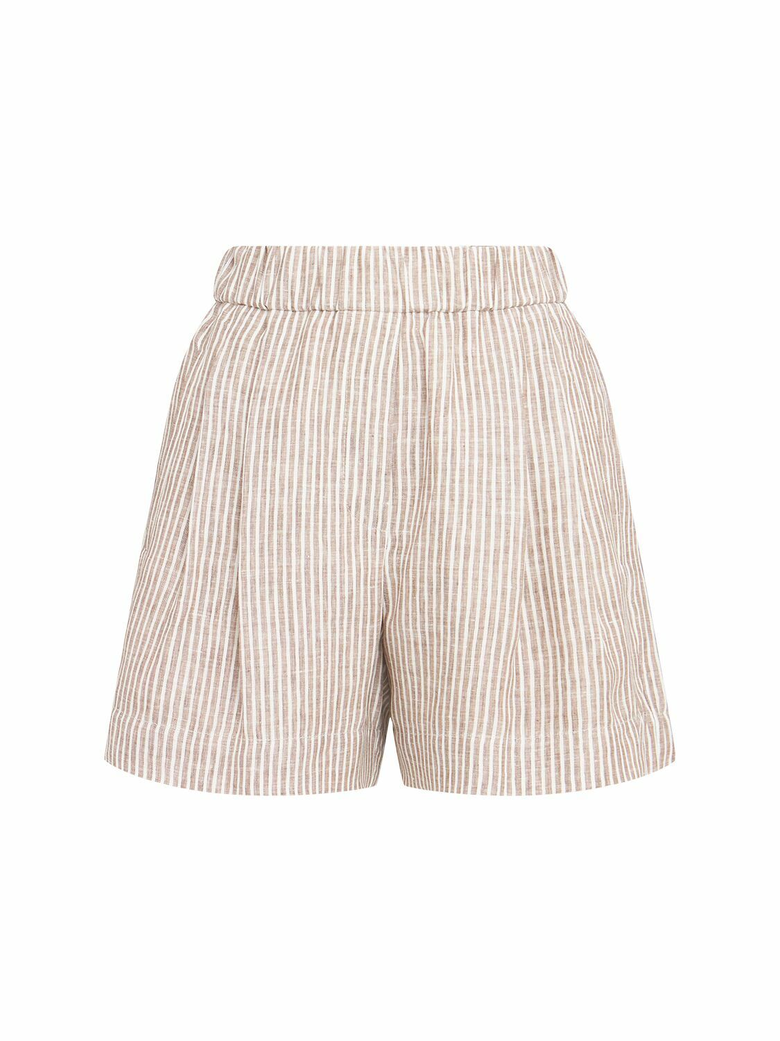 【関税＆送料込み】Brunello Cucinelli Striped Linen Bermuda BRUNELLO CUCINELLI | Stripe Bermuda Shorts | Women | Lane