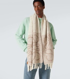 Loewe Anagram alpaca-blend bouclé scarf