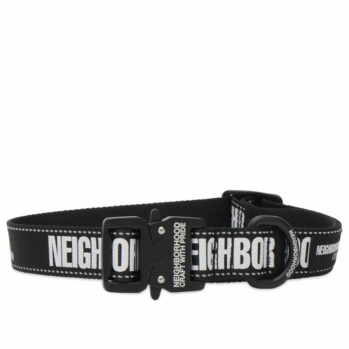 Photo: Neighborhood Men's Wide Dog Collar in Black 