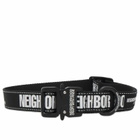 Neighborhood Men's Wide Dog Collar in Black 