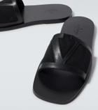 Valentino Garavani Viva Superstar leather and suede slides
