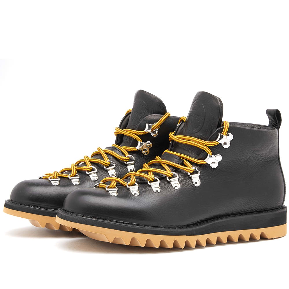 Photo: Fracap Men's M120 Ripple Sole Shearling Lined Boot in Black