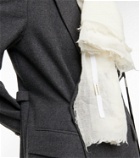 Ann Demeulemeester - Sasha wool, silk, and cashmere scarf