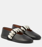 Alaïa Embellished leather ballet flats