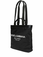 DOLCE & GABBANA - Rubberized Logo Nylon Tote Bag