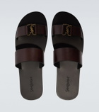 Saint Laurent Babylone leather sandals