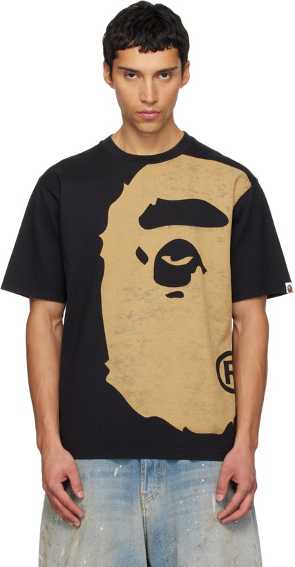 Photo: BAPE Black Bleached Big Ape Head T-shirt