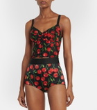 Dolce&Gabbana Cherry silk-blend briefs
