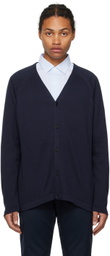nanamica Navy Raglan Cardigan