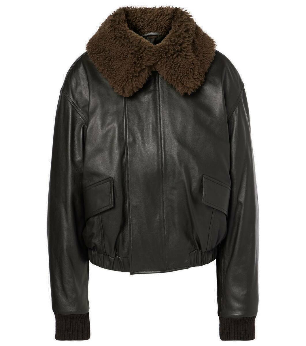 ジャケット・アウター CHRISTOPHE LEMAIRE LEATHER BOMBER JACKET CHRISTOPHE LEMAIRE（クリストフルメール）の「Christophe