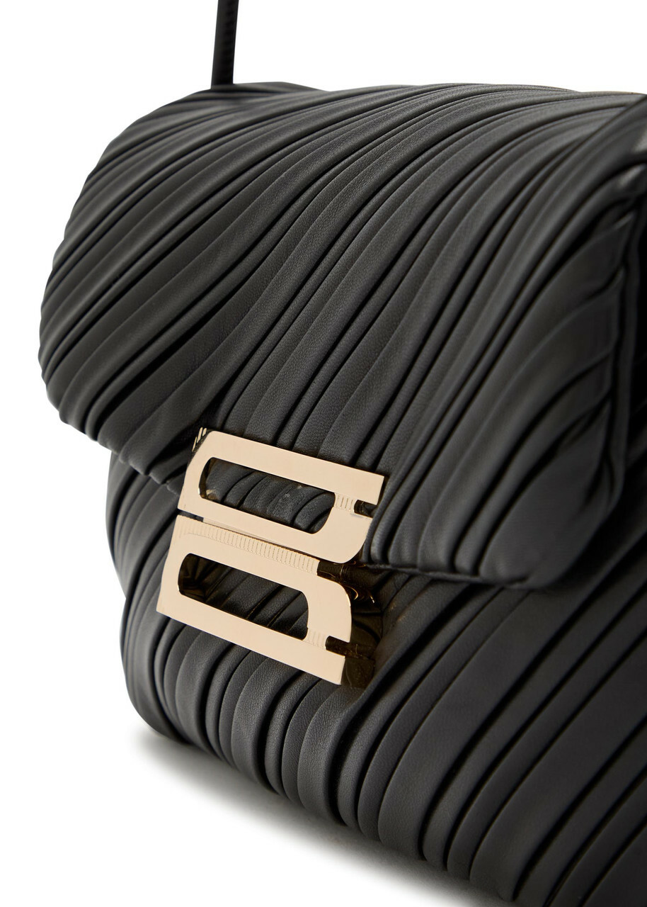 Victoria Beckham Dorian Textured Leather Shoulder bag - Black - One Size