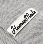 Human Made - Logo-Appliquéd Printed Mélange Fleece-Back Cotton-Jersey Sweatshirt - Gray