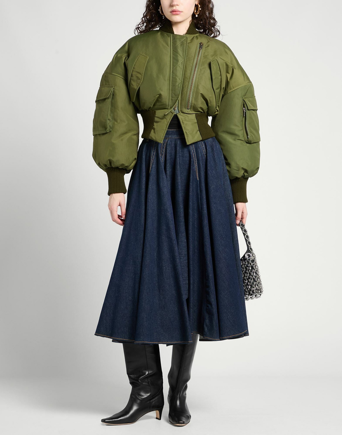 A. w.a. k.e. Mode Womens Jacket Military in Green