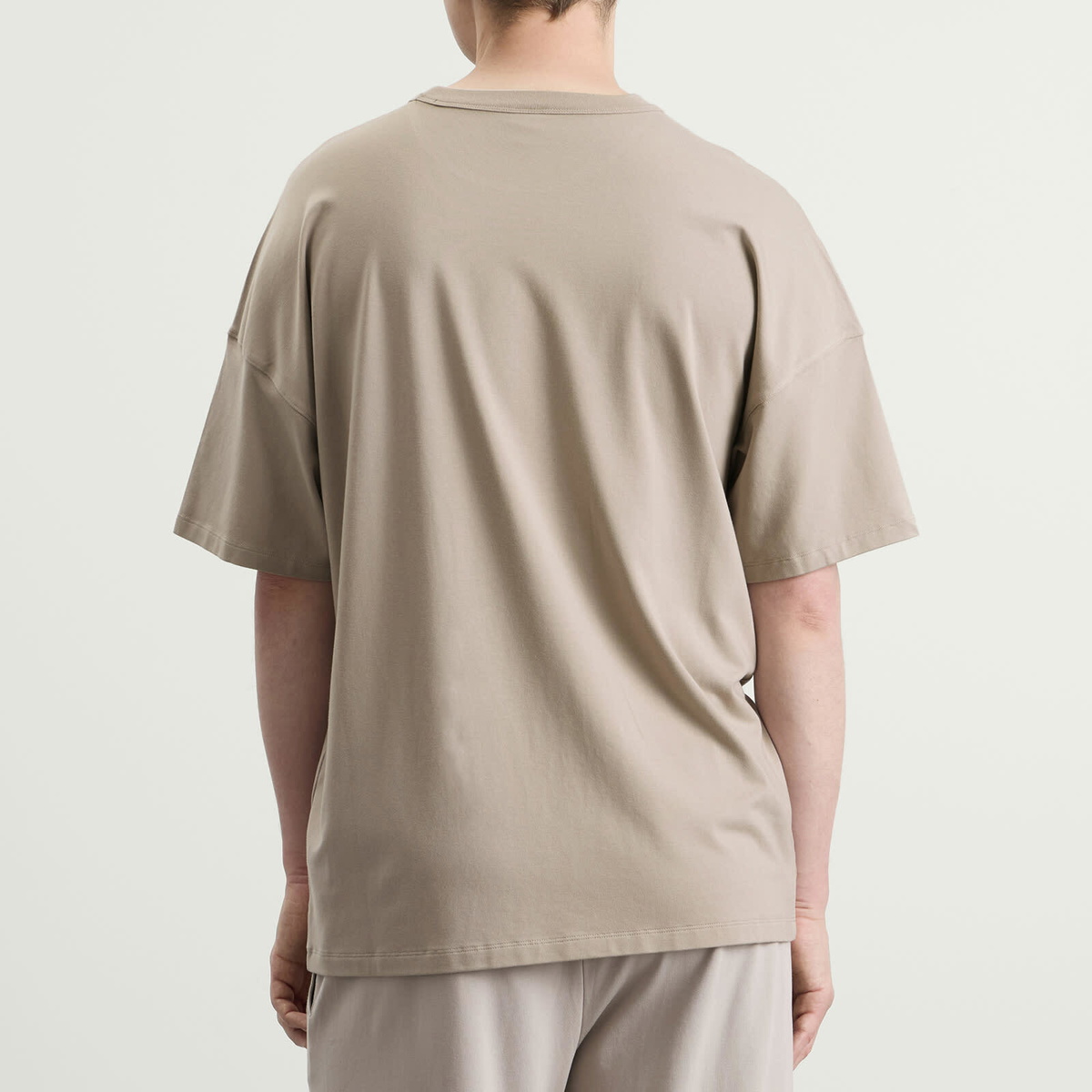 SKIMS Men's Jersey Lounge Relaxed T-Shirt in Linen
