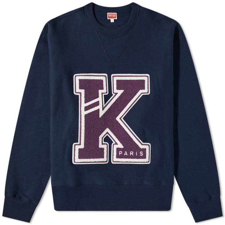 Photo: Kenzo Paris Men's College Exagerated Sweat in Midnight Blue