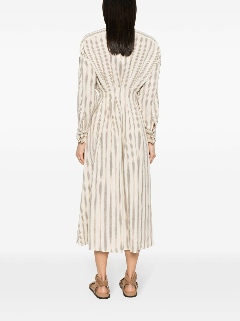 ochre linen dress Cutout Detail Maxi Dress Ochre main image 0