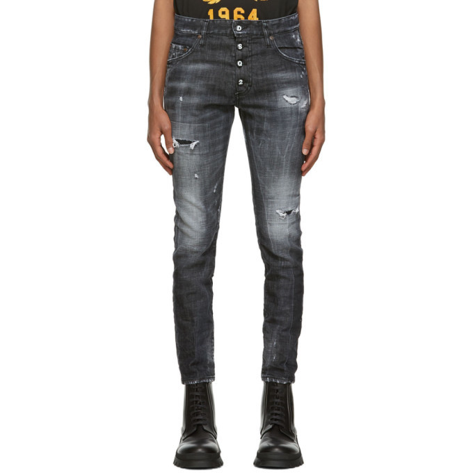 Photo: Dsquared2 Black Ripped Skater Jeans