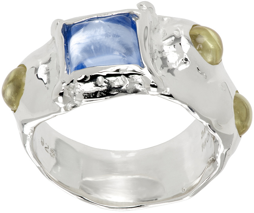 Mondo Mondo Silver Suede Ring