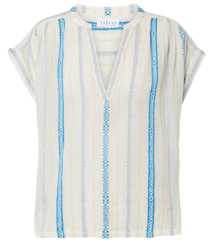 Photo: Velvet Tallula cotton jacquard top
