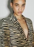 Rabanne Tiger Print Tailored Blazer