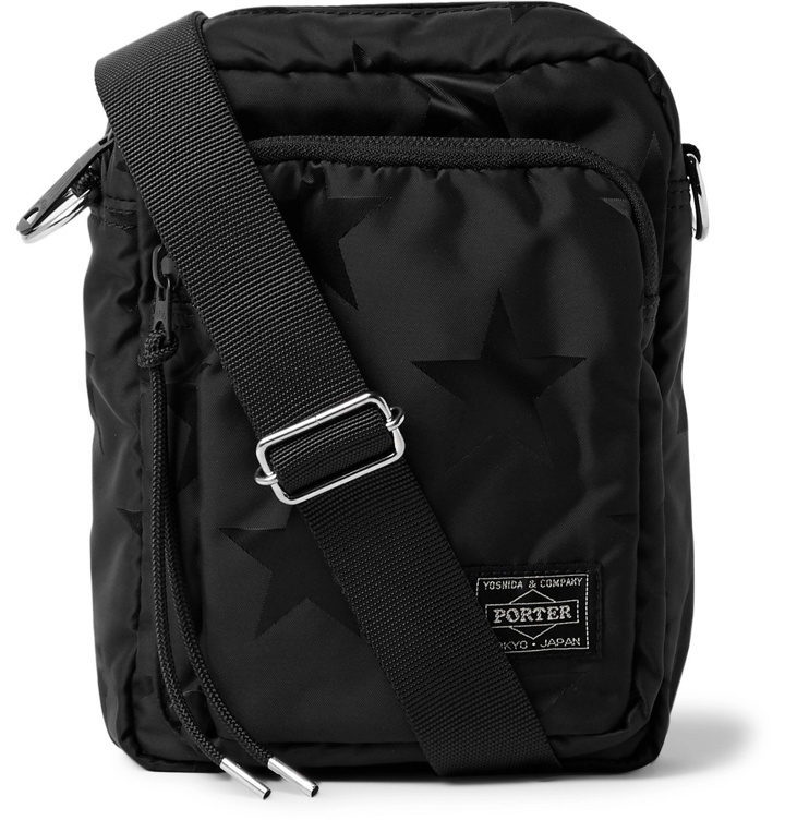 Photo: Porter-Yoshida & Co - Star-Print Nylon Messenger Bag - Black
