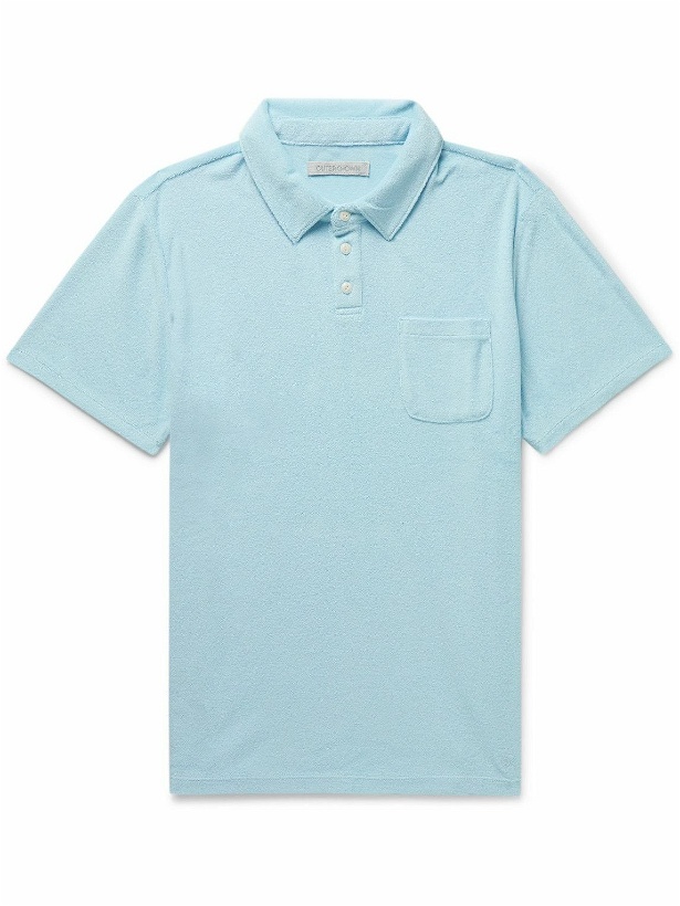 Photo: Outerknown - Hightide Organic Cotton-Blend Terry Polo Shirt - Blue