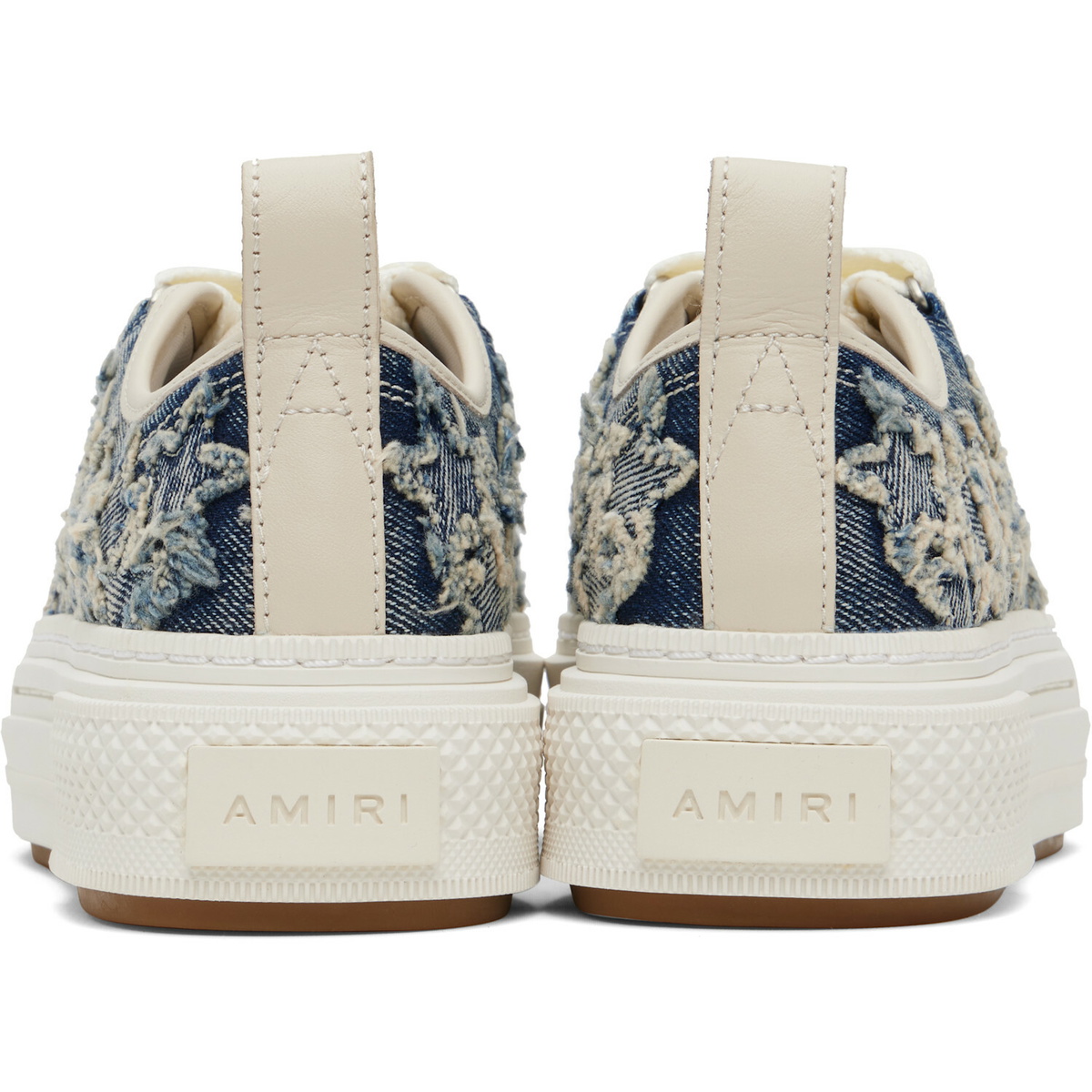 AMIRI Blue Denim Court Low Sneakers