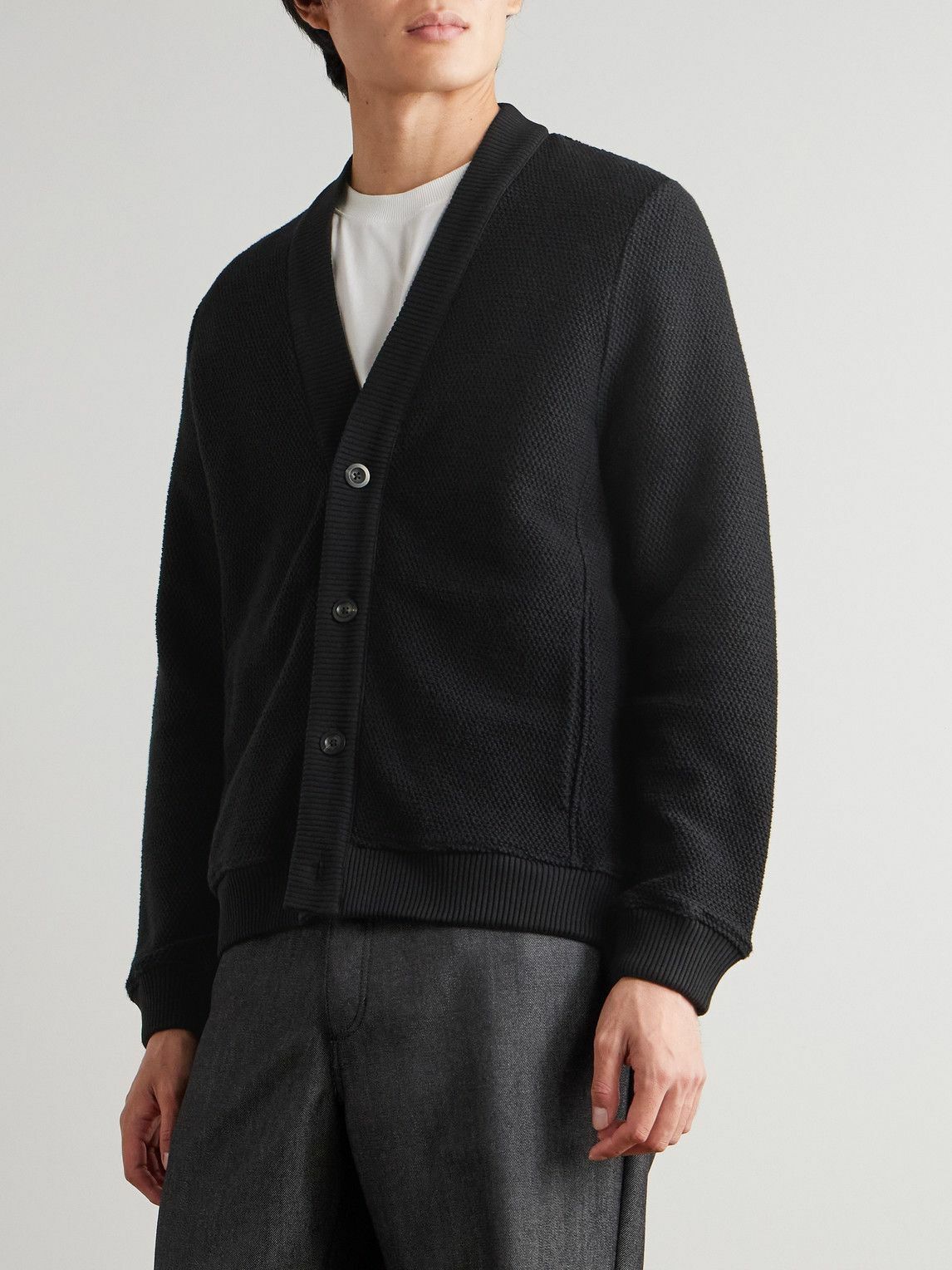 Mr P. - Cotton Cardigan - Black