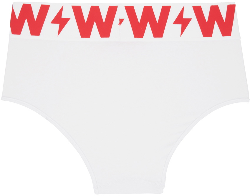 Walter Van Beirendonck White Elasticized Briefs