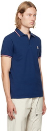 Moncler Navy Logo Polo