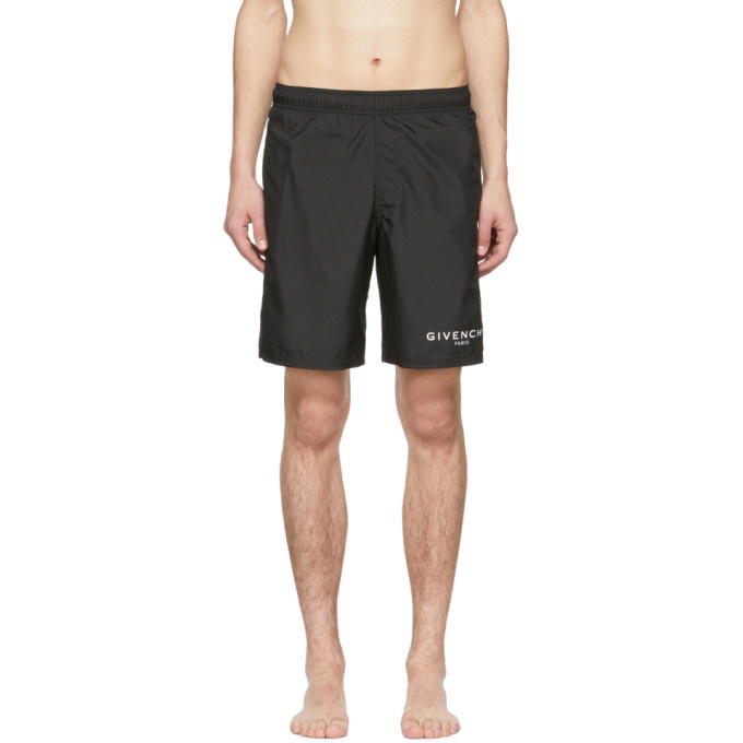 Photo: Givenchy Black Logo Swim Shorts