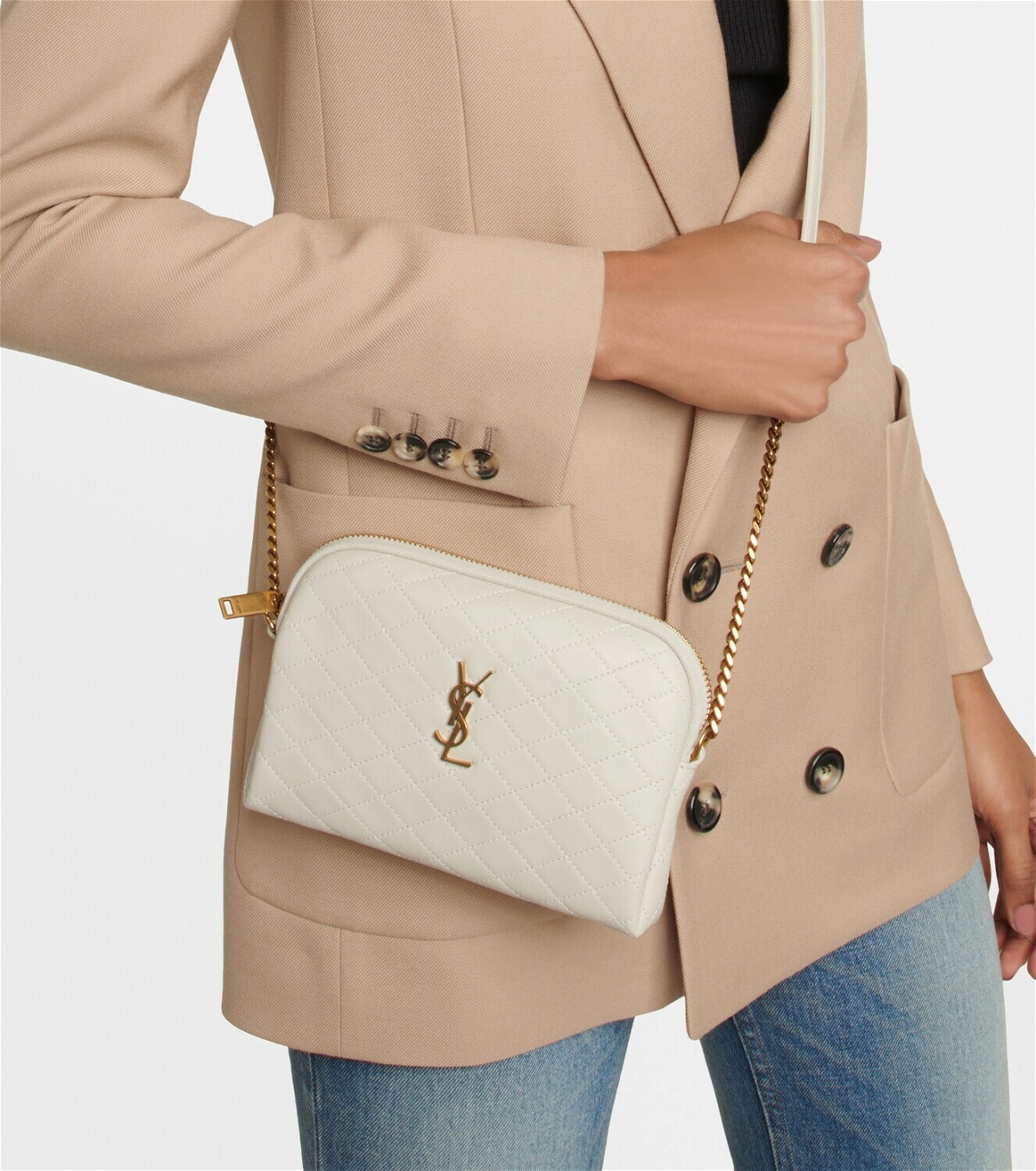 Saint Laurent - Gaby Small quilted leather shoulder bag Saint Laurent