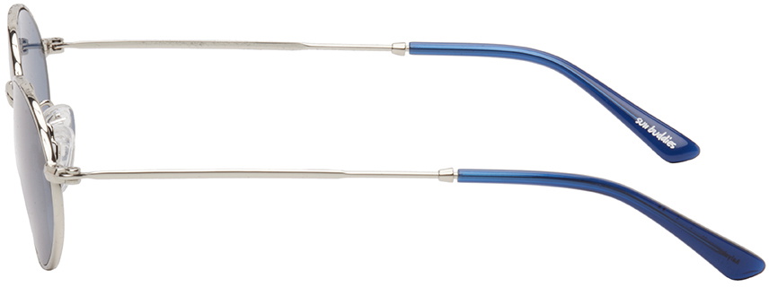 Sun Buddies Silver & Blue Aaliyah Sunglasses