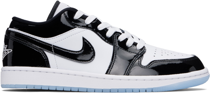Photo: Nike Jordan Black & White Air Jordan 1 Low SE Sneakers