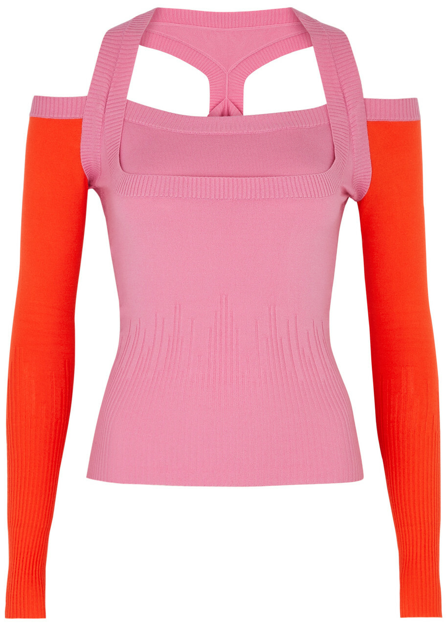 Gimaguas Latte Cut-out Knitted Jumper Pink Gimaguas