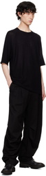 DEVOA Black Short Sleeve Knit T-shirt