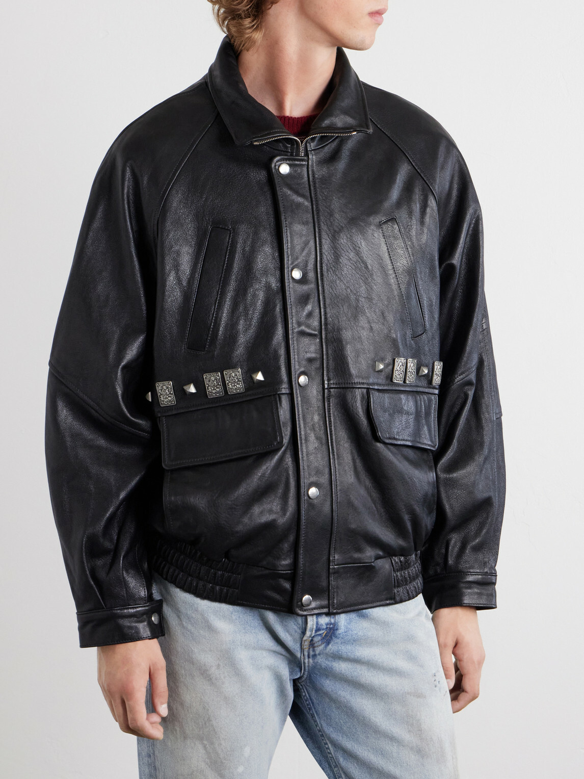 Enfants Riches Déprimés - Principe Phillip's Childhood Studded Leather Jacket - Black