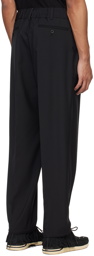 sacai Black Creased Trousers